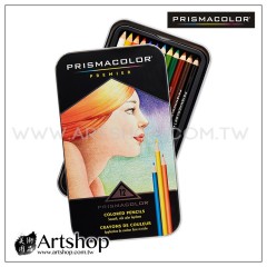 美國 PRISMACOLOR 頂級油性軟芯色鉛筆 (12色) 鐵盒